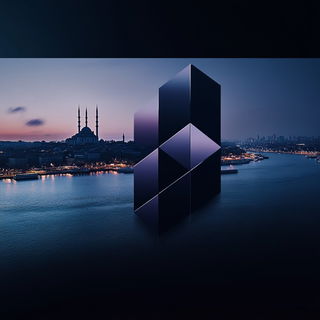 Optisketch style, Midjourney V6.1: bold minimalist logo design for Istanbul city municipal services