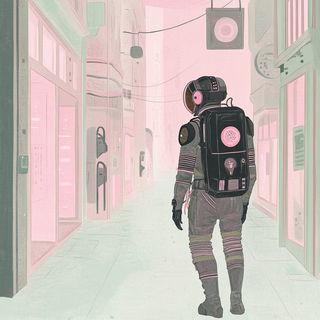Sangria Sgraffito style, Midjourney V6.1: cinematic shot from sci-fi movie
