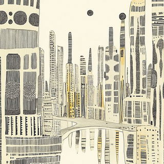 Stratocast style, Midjourney V6.1: megacity with futuristic bioarchitecture