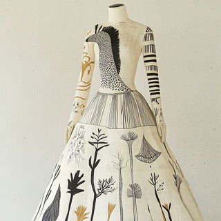 Stratocast style, Midjourney V6.1: haute-couture fashion outfit