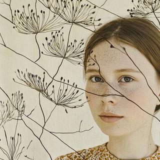 Stratocast style, Midjourney V6.1: photographic portrait of female protagonist