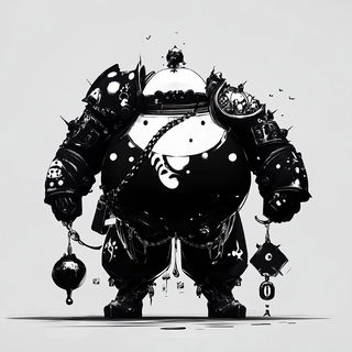Baroque Steampunk Vistas style, Midjourney V6.1: concept art character design of retropunk steam knight