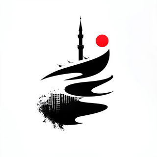 Baroque Steampunk Vistas style, Midjourney V6.1: bold minimalist logo design for Istanbul city municipal services