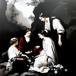 Baroque Steampunk Vistas style, Midjourney V6.1: classical 18th-century oil painting