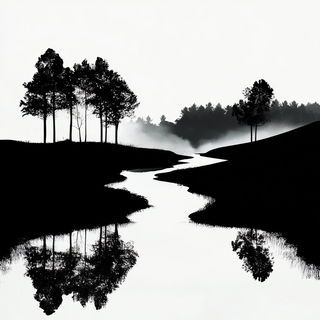 Baroque Steampunk Vistas style, Midjourney V6.1: realistic landscape photograph of quiet dawn