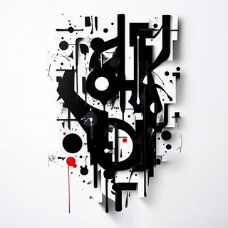 Baroque Steampunk Vistas style, Midjourney V6.1: typographic composition with large letters