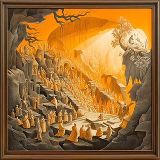 Mimicry Boulevard style, Midjourney V6.1: classical 18th-century oil painting