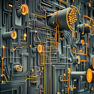 Mimicry Boulevard style, Midjourney V6.1: technical infrastructure blueprint schematics