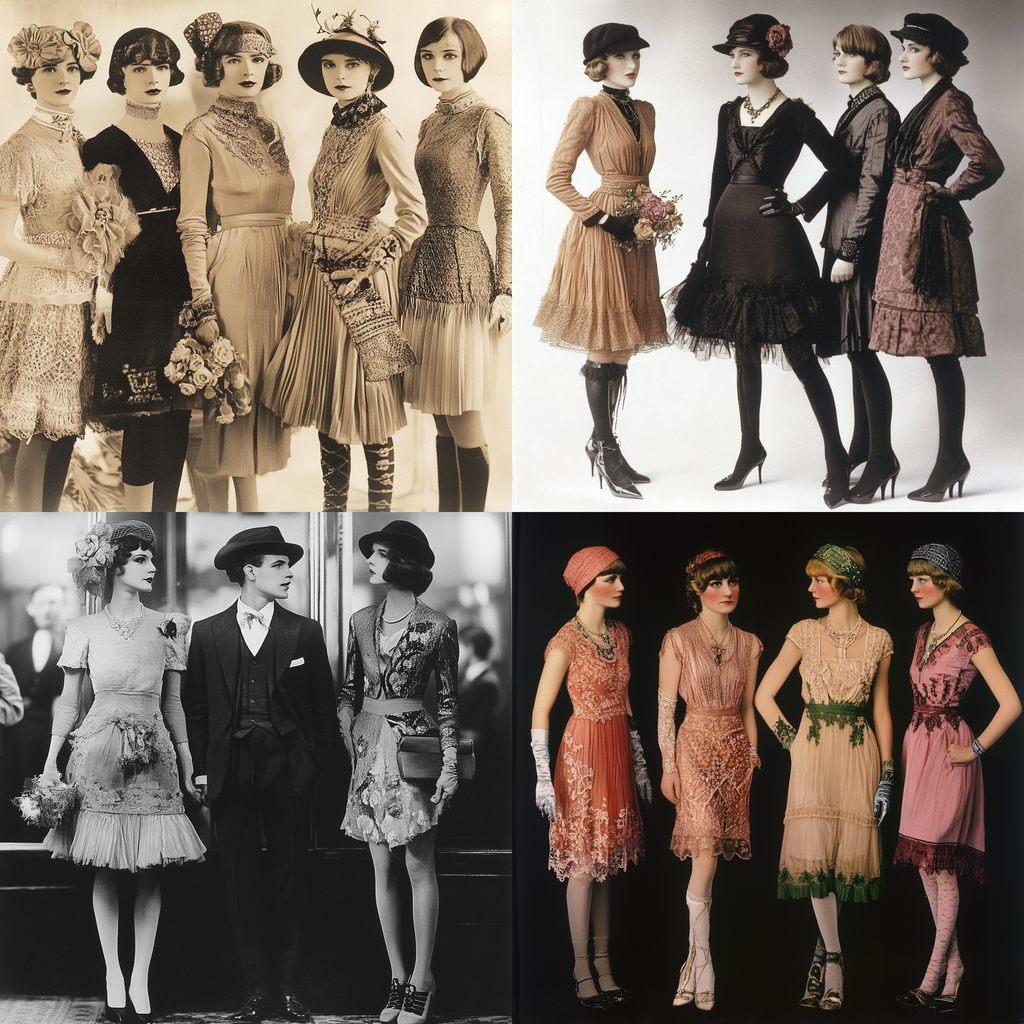 1920s fashion style, Midjourney V6.1, render 1 of 4