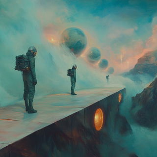 Manticore Redoubt style, Midjourney V6.1: cinematic shot from sci-fi movie