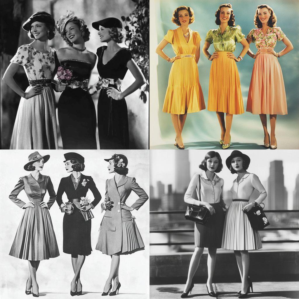 1930s fashion style, Midjourney V6.1, render 1 of 4
