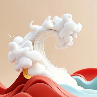 Afterimage Pilgrims style, Midjourney V6.1: abstract 3D render