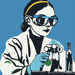 Profile Reservoir style, Midjourney V6.1: editorial illustration for popular scientific magazine cover