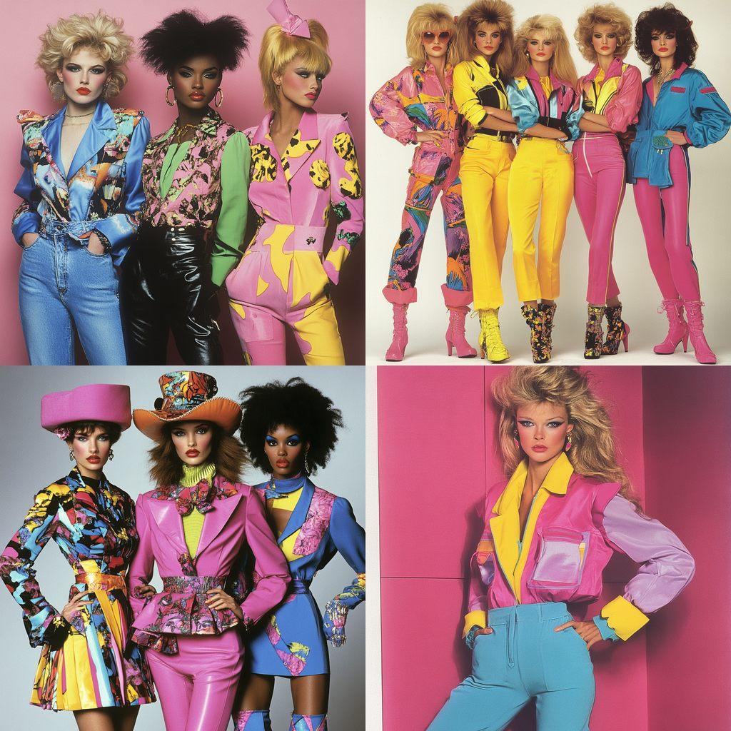 1980s fashion style, Midjourney V6.1, render 1 of 4