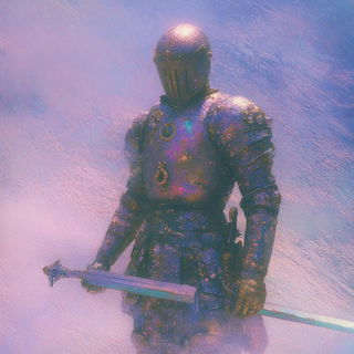 Ripplestone style, Midjourney V6.1: concept art character design of retropunk steam knight