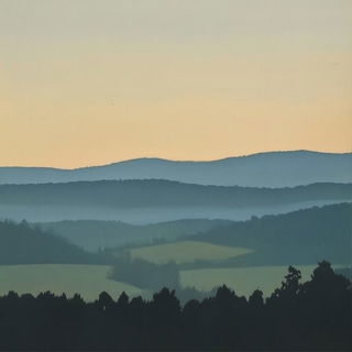 Puppetmaster Suburbia style, Midjourney V6.1: realistic landscape photograph of quiet dawn