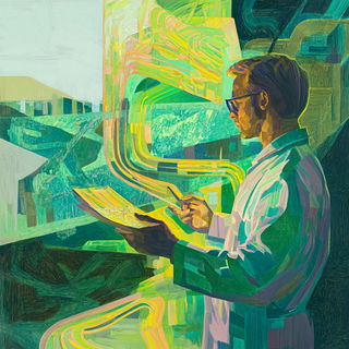 Engravorn style, Midjourney V6.1: editorial illustration for popular scientific magazine cover