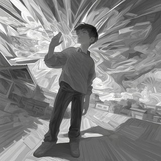 Engravorn style, Midjourney V6.1: black-and-white manga comic strip