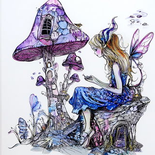 Cloudcurl Ossuary style, Midjourney V6.1: retro fairy-tale illustration