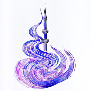 Cloudcurl Ossuary style, Midjourney V6.1: bold minimalist logo design for Istanbul city municipal services