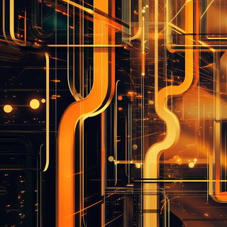 Koi Cloister style, Midjourney V6.1: technical infrastructure blueprint schematics