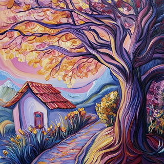 Xyloglyph style, Midjourney V6.1: traditional folk art