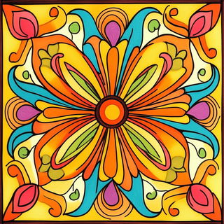 Quinacridone Topograph style, Midjourney V6.1: creative pattern composition