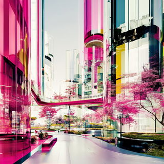 Engraviturgia style, Midjourney V6.1: megacity with futuristic bioarchitecture