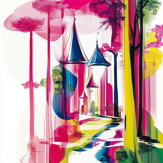 Engraviturgia style, Midjourney V6.1: retro fairy-tale illustration