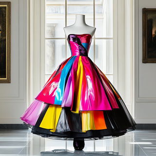 Engraviturgia style, Midjourney V6.1: haute-couture fashion outfit