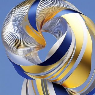 Mistsaucer Modernism style, Midjourney V6.1: abstract 3D render