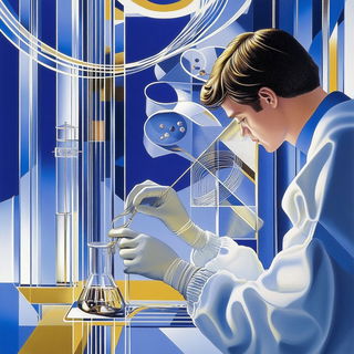 Mistsaucer Modernism style, Midjourney V6.1: editorial illustration for popular scientific magazine cover