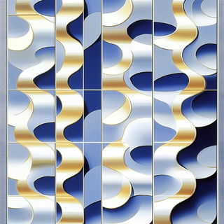 Mistsaucer Modernism style, Midjourney V6.1: creative pattern composition