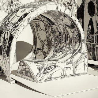 Briarshield Atelier style, Midjourney V6.1: abstract 3D render