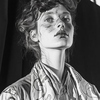 Briarshield Atelier style, Midjourney V6.1: photographic portrait of female protagonist