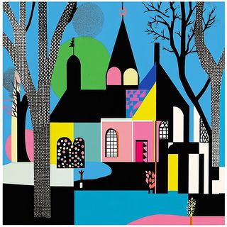 Masonryth style, Midjourney V6.1: retro fairy-tale illustration