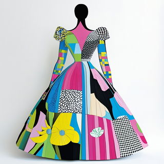 Masonryth style, Midjourney V6.1: haute-couture fashion outfit