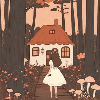 Masqueborg style, Midjourney V6.1: retro fairy-tale illustration