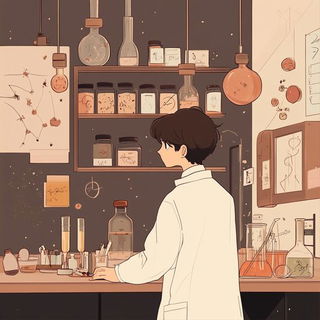 Masqueborg style, Midjourney V6.1: editorial illustration for popular scientific magazine cover