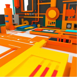 Terracette style, Midjourney V6.1: technical infrastructure blueprint schematics