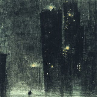 Bluebell Meridian style, Midjourney V6.1: megacity with futuristic bioarchitecture
