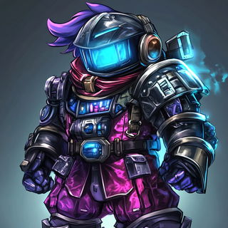 Emulsion Trekism style, Midjourney V6.1: concept art character design of retropunk steam knight