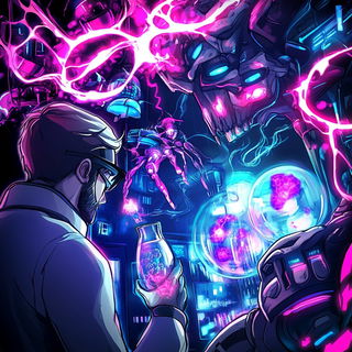 Emulsion Trekism style, Midjourney V6.1: editorial illustration for popular scientific magazine cover