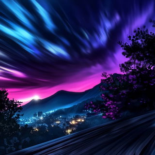 Emulsion Trekism style, Midjourney V6.1: realistic landscape photograph of quiet dawn