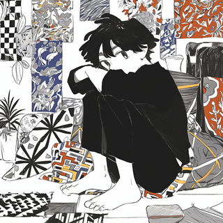 Cloisonne Coast style, Midjourney V6.1: black-and-white manga comic strip