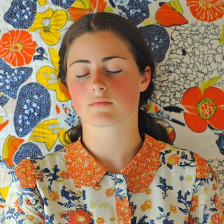 Cloisonne Coast style, Midjourney V6.1: photographic portrait of female protagonist