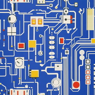 Cloisonne Coast style, Midjourney V6.1: technical infrastructure blueprint schematics