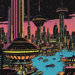 Skylattice style, Midjourney V6.1: megacity with futuristic bioarchitecture
