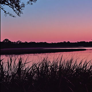 Skylattice style, Midjourney V6.1: realistic landscape photograph of quiet dawn