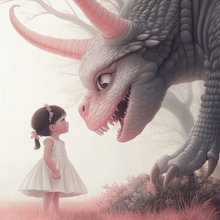 Flickerfjord style, Midjourney V6.1: retro fairy-tale illustration